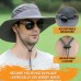 Wide Brim Sun Hat with Detachable Neck Flap and Face Cover Men Women Fishing Cap Outdoor Travel Hat