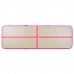 Inflatable Gymnastics Mat with Pump 300x100x10 cm PVC Pink