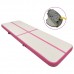 Inflatable Gymnastics Mat with Pump 300x100x15 cm PVC Pink