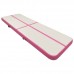 Inflatable Gymnastics Mat with Pump 300x100x15 cm PVC Pink