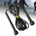 Black 2.7m Plastics Adjustable Handle Speed Skipping Jump Rope Boxing Exercise Fitness Workout Training Tool