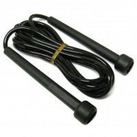 Black 2.7m Plastics Adjustable Handle Speed Skipping Jump Rope Boxing Exercise Fitness Workout Training Tool