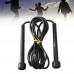 Black 2.7m Plastics Adjustable Handle Speed Skipping Jump Rope Boxing Exercise Fitness Workout Training Tool