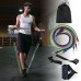 11pcs Fitness Resistance Bands Set Workout Exercise Tube Bands with Door Anchor Ankle Straps Cushioned Handles Carry Bags for Home Gym Travel