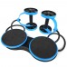 Multi Function Double AB Roller Wheel Foldable AB Muscle Trainer Home Gym Fitness Wheel