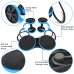 Multi Function Double AB Roller Wheel Foldable AB Muscle Trainer Home Gym Fitness Wheel