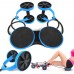 Multi Function Double AB Roller Wheel Foldable AB Muscle Trainer Home Gym Fitness Wheel