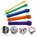 Pack of 5 Resistance Loop Bands Set Latex Yoga Strength Training Pull Up Assist   Bands Home Gym Fitness Workout Elastic Exercise Band with Carry Bag