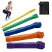 Pack of 5 Resistance Loop Bands Set Latex Yoga Strength Training Pull Up Assist   Bands Home Gym Fitness Workout Elastic Exercise Band with Carry Bag