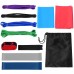 11pcs Fitness Resistance Bands Set Workout Exercise Loop Bands Yoga Stretch Strap with Carry Bag for Home Gym Travel Pilates Yoga Physical Therapy