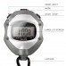 Waterproof Stopwatch Digital Handheld LCD Timer Chronograph Sports Counter with Strap for Swimming Running Football Training