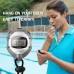 Waterproof Stopwatch Digital Handheld LCD Timer Chronograph Sports Counter with Strap for Swimming Running Football Training