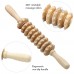 Wood Massager Roller Handheld Massage Trigger Point Muscle Release Roller Stick Massager